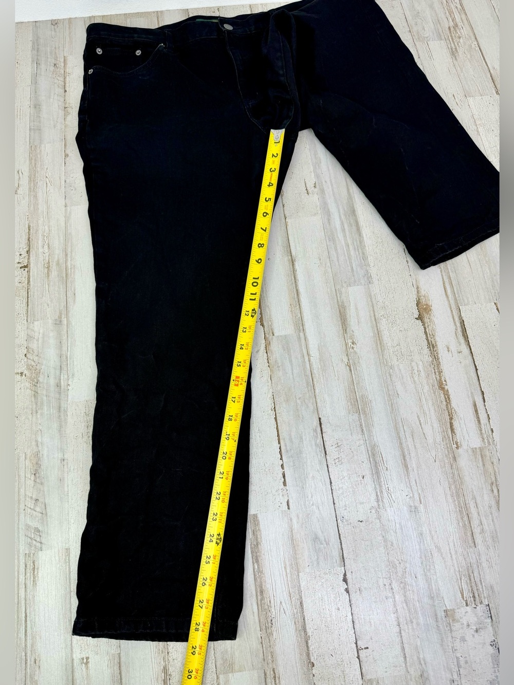 LRL Lauren Jeans Co Ralph Lauren 16 (38x29) Classic Straight Jeans Black - Picture 8 of 10